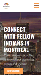 Mobile Screenshot of montrealindians.com